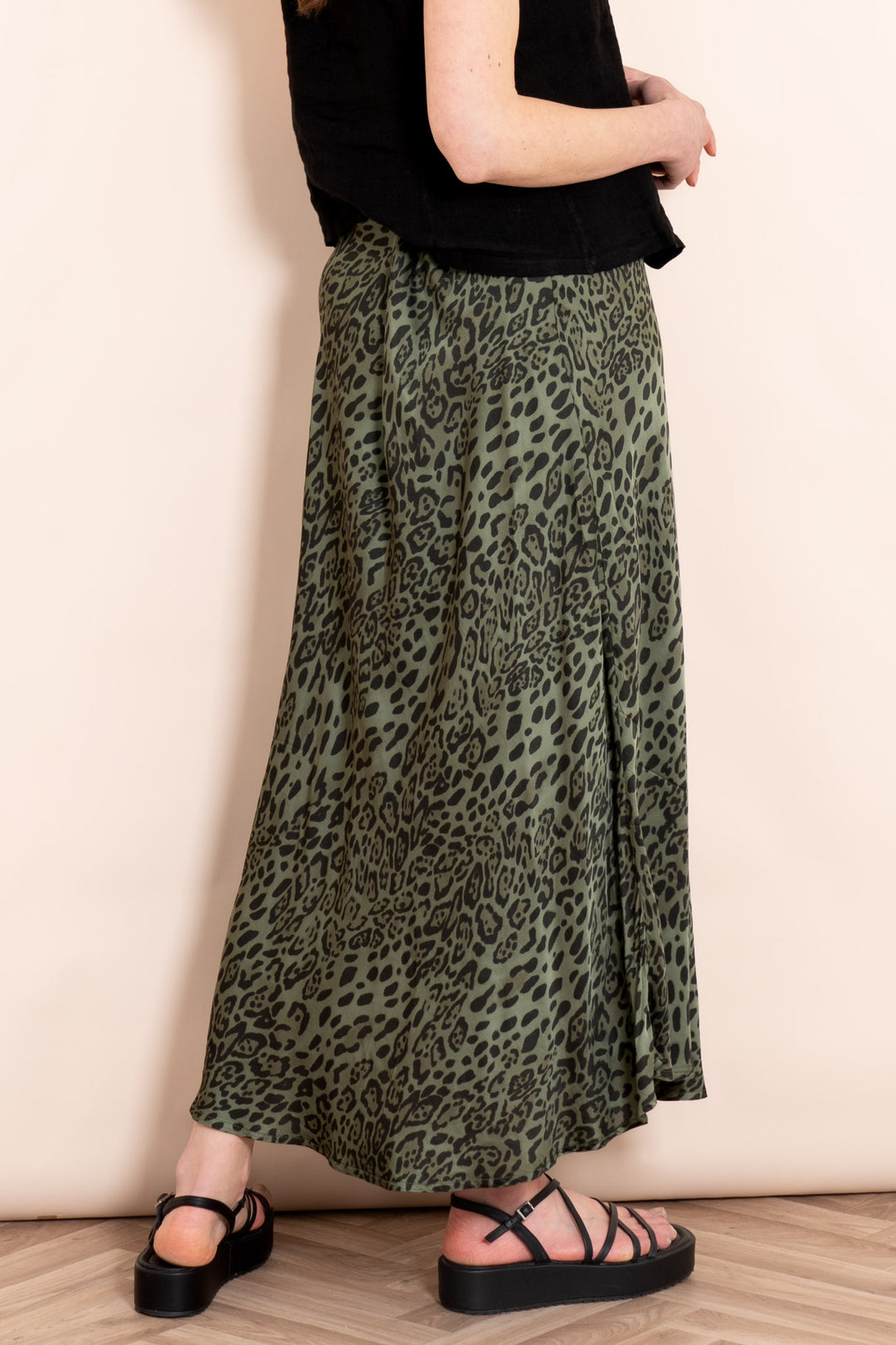 cassie-midi-slip-skirt-khaki-leopard-print-rear-view-animal-pattern