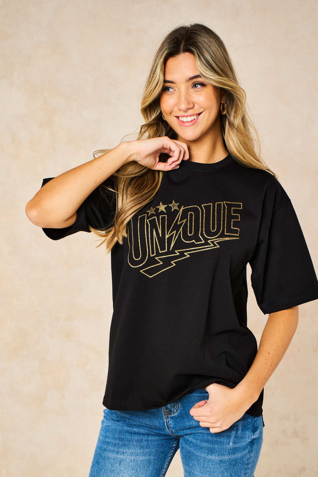 cotton-black-t-shirt-with-gold-unique-word-print-graphic