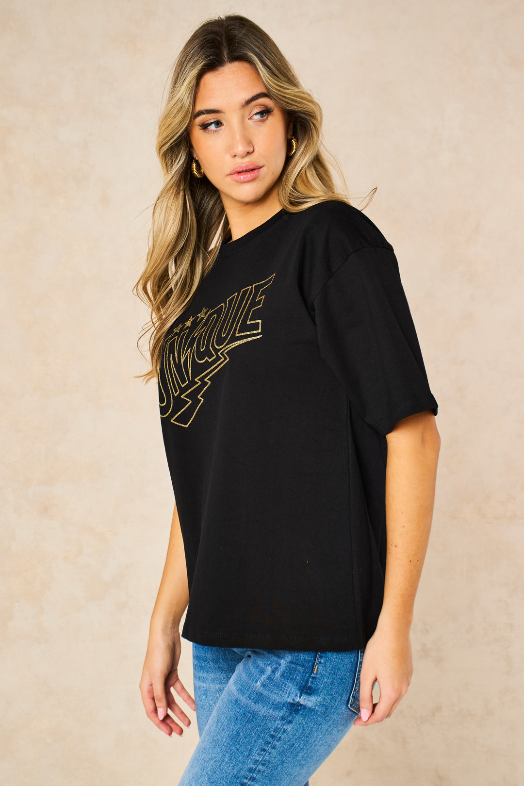 cotton-black-t-shirt-with-gold-unique-word-print-graphic
