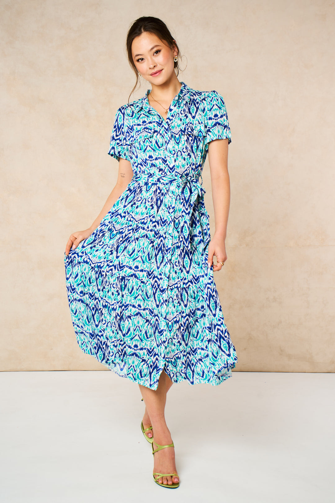 liberty-midi-shirt-dress-blue-aztec