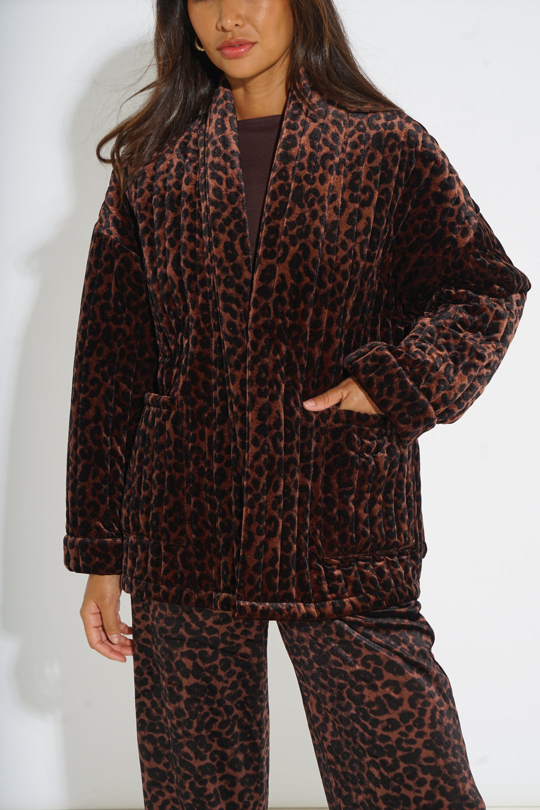 Velvet-Leopard-Print-Kimono-Jacket-in-Brown