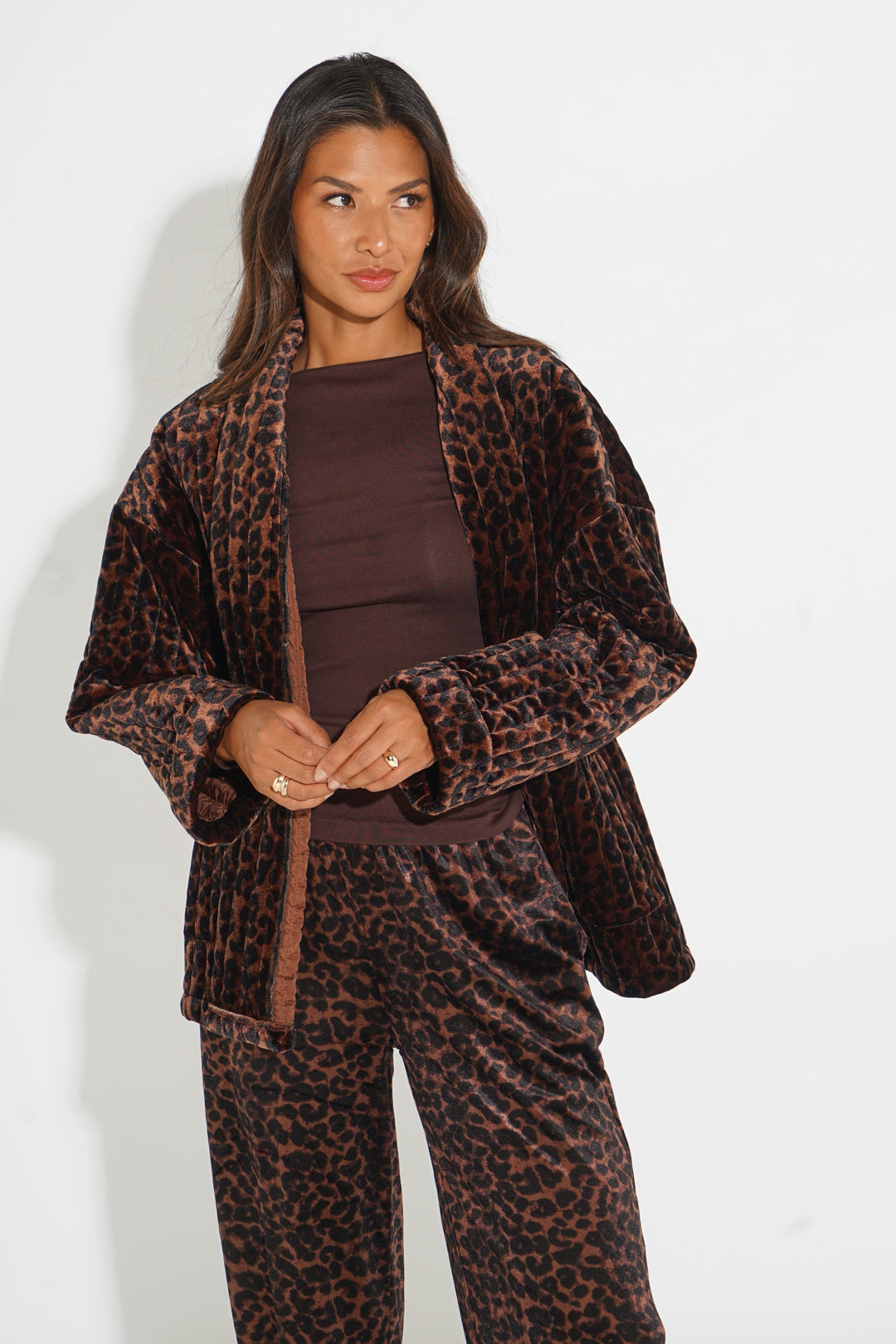 Velvet-Leopard-Print-Kimono-Jacket-in-Brown