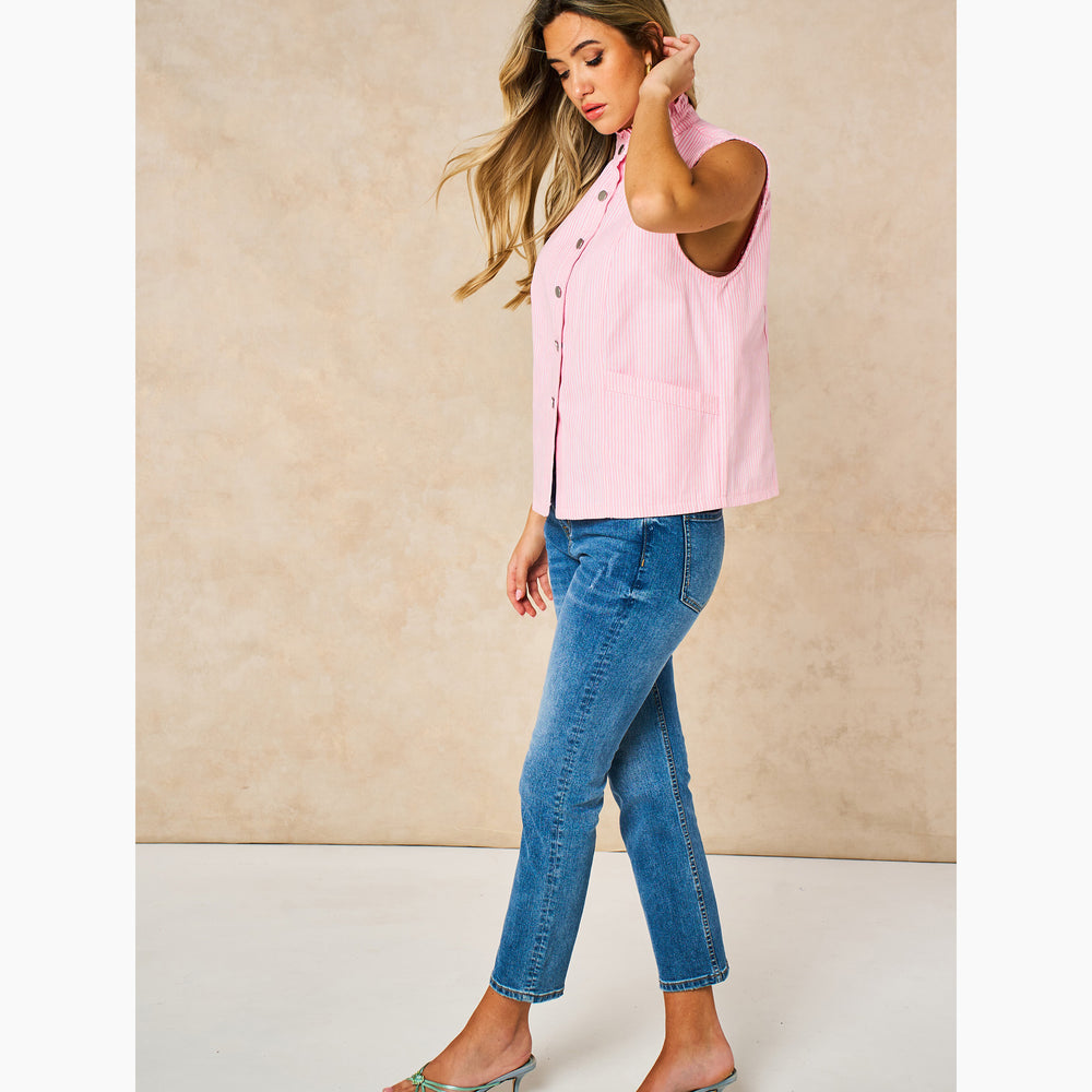 Candy-Stripe-Denim-Gilet-in-Pink-side-side