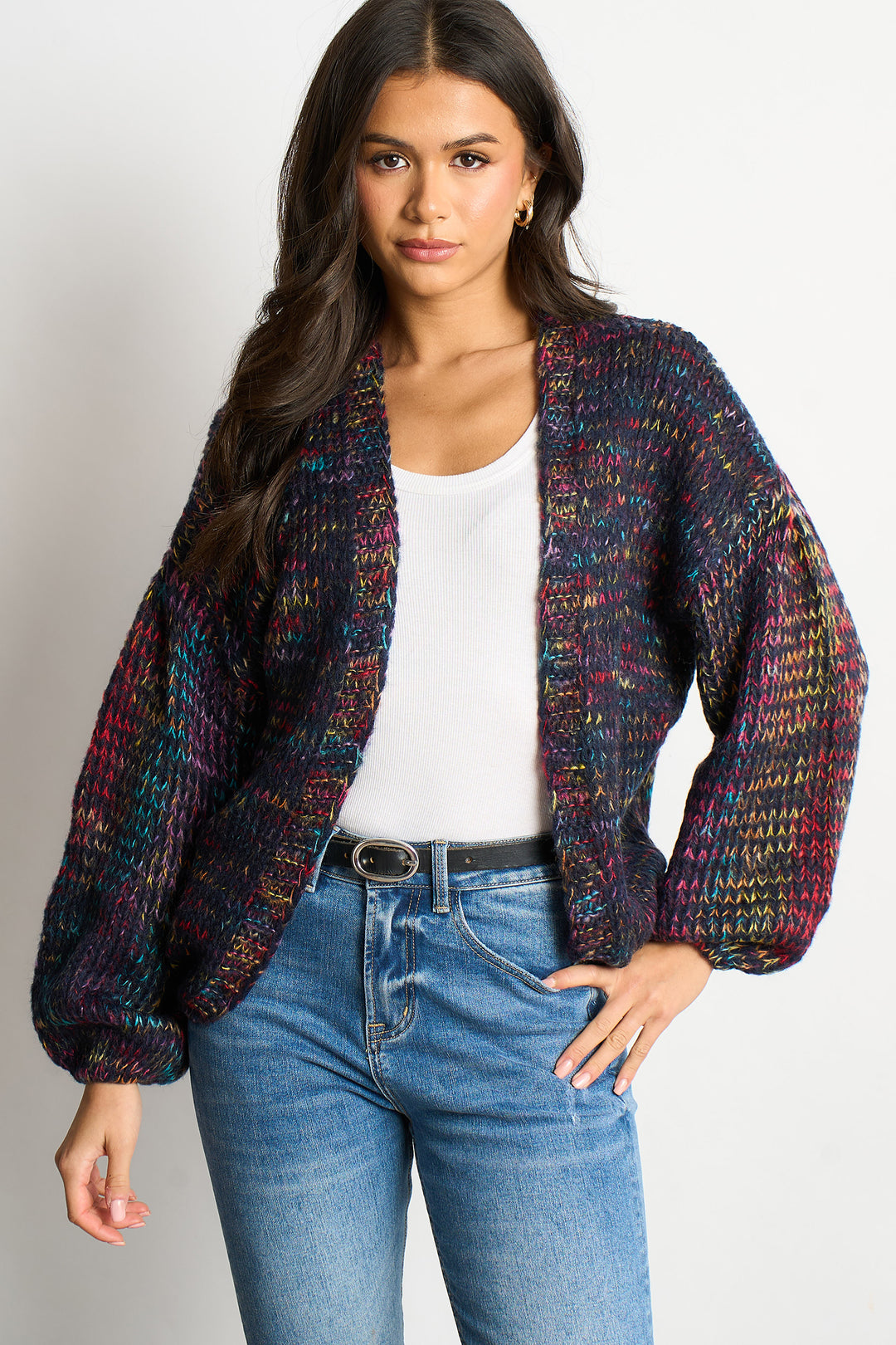 brodie-wool-blend-cardigan-navy-blue-rainbow-knit-colourful