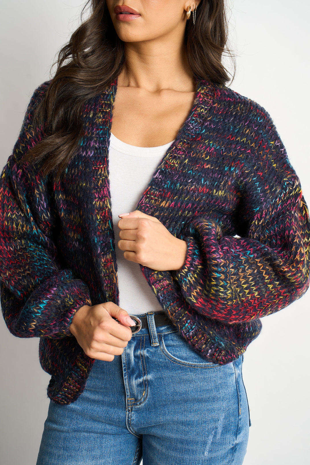 brodie-wool-blend-cardigan-navy-blue-rainbow-knit-colourful
