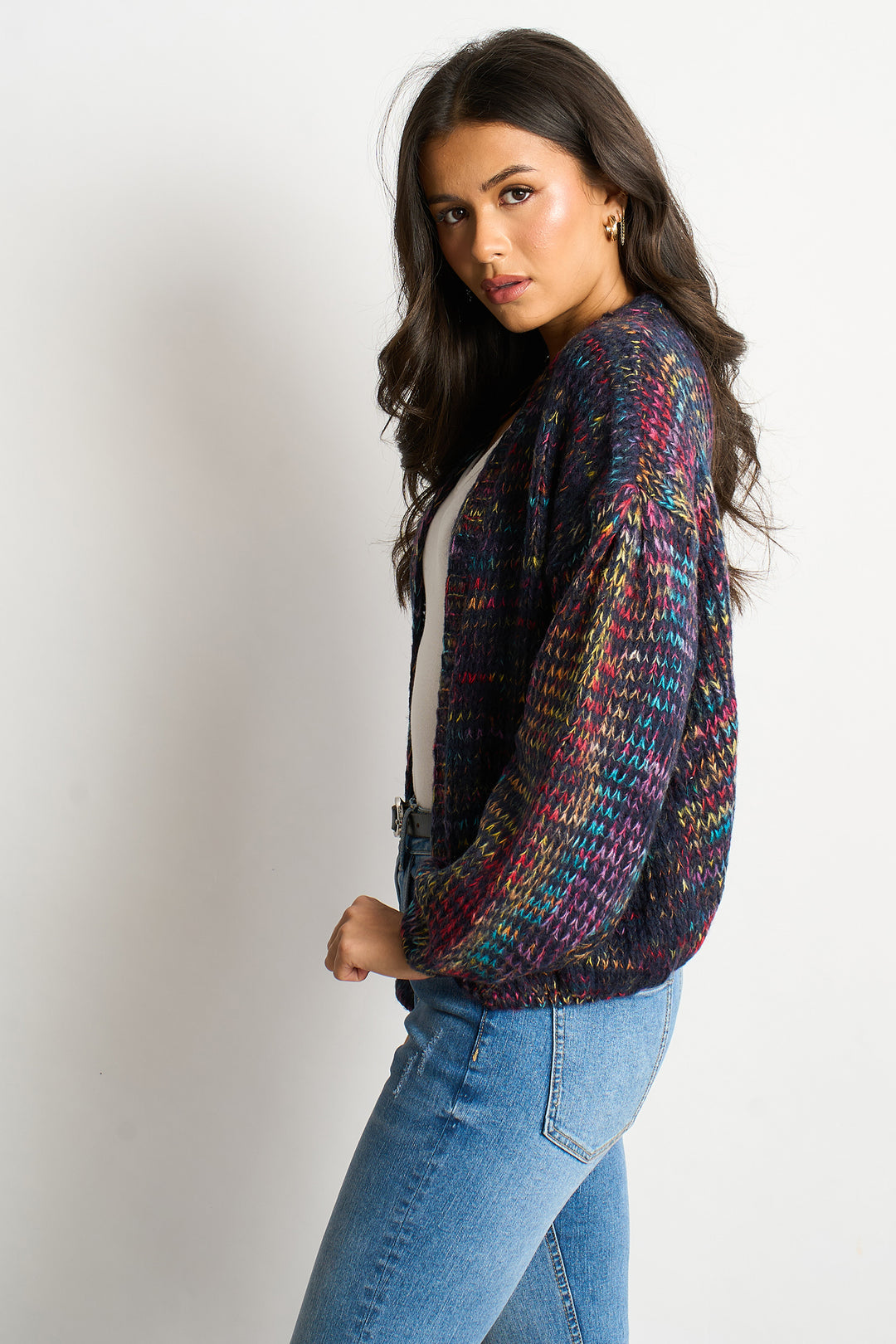 brodie-wool-blend-cardigan-navy-blue-rainbow-knit-colourful