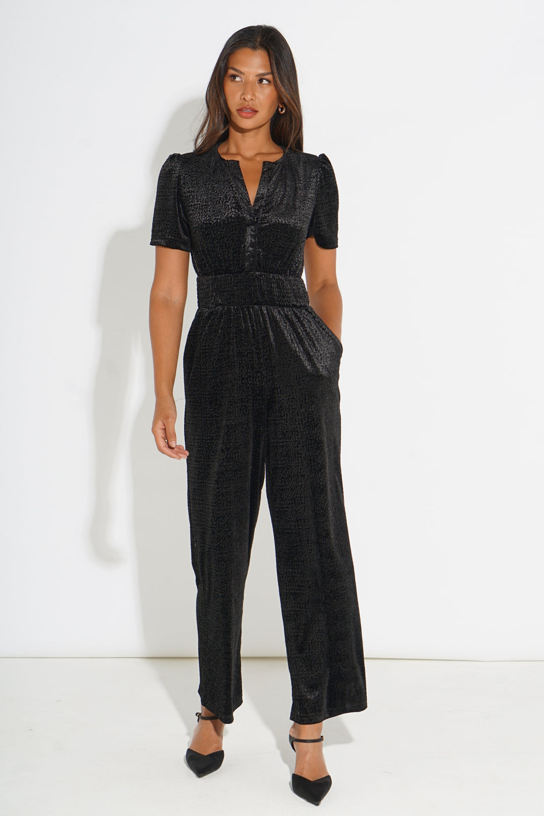 Textured-Velvet-Lydia-Jumpsuit-in-Black
