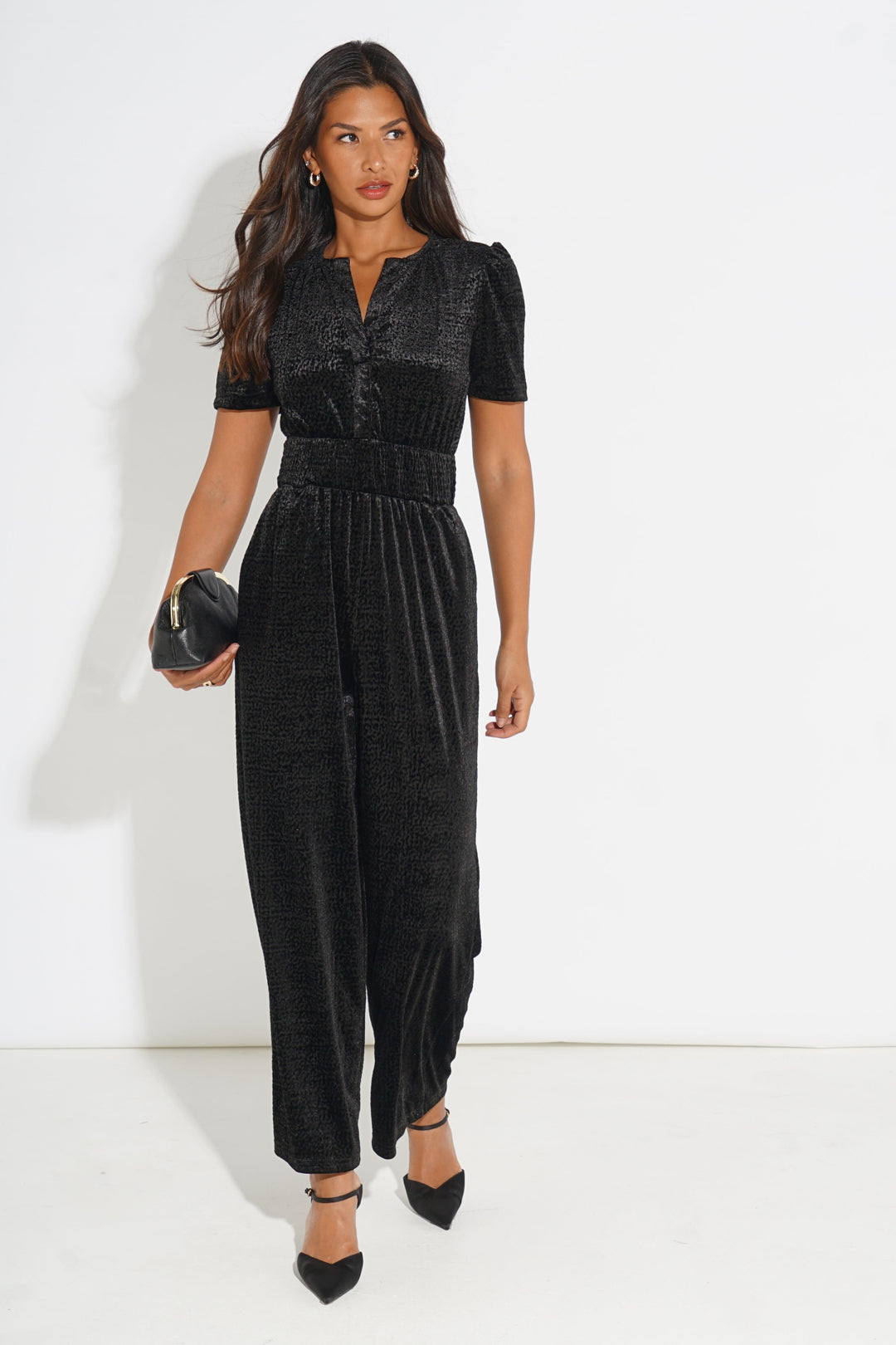 Textured-Velvet-Lydia-Jumpsuit-in-Black