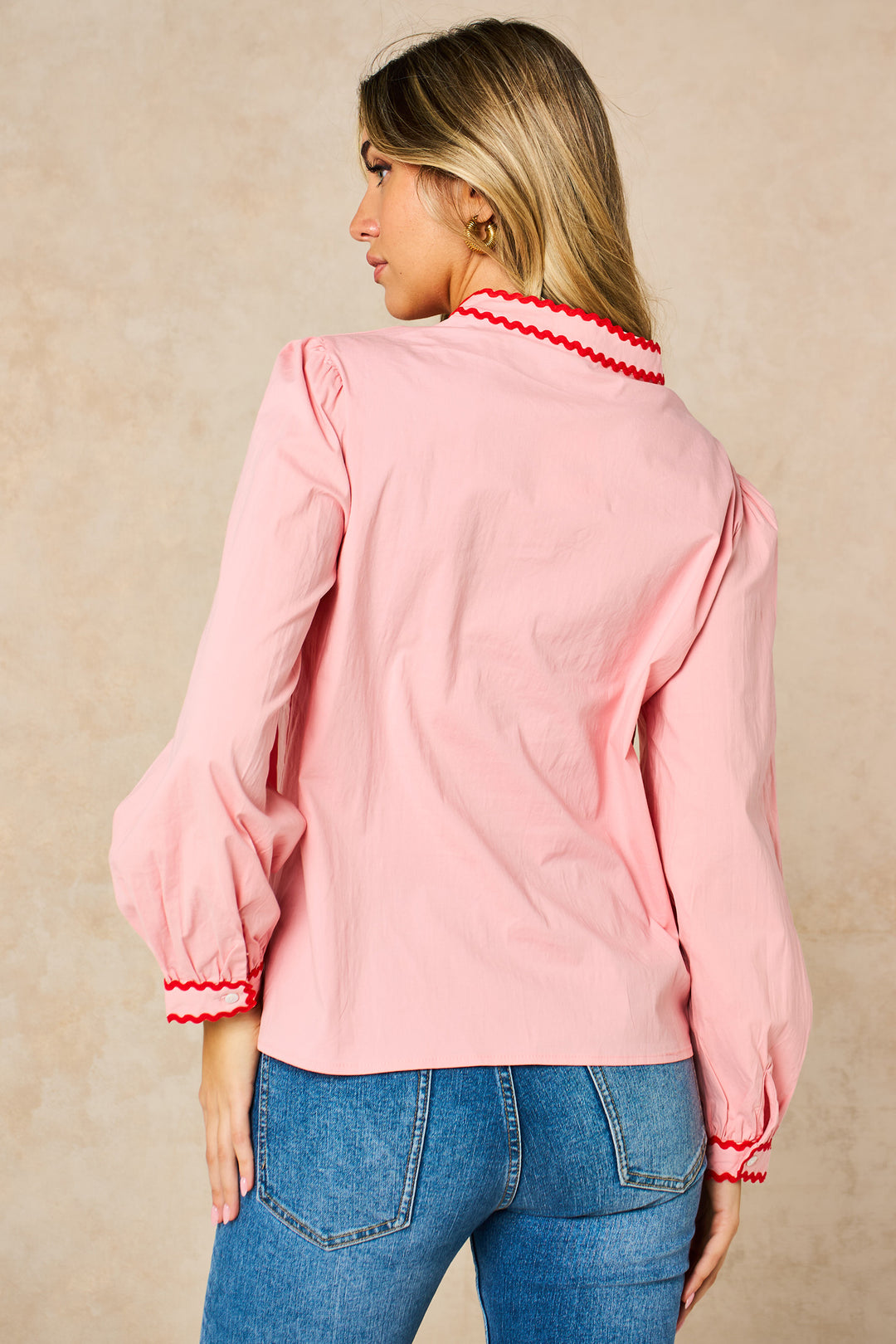 Embroidered-Hearts-Long-Sleeve-Cotton-Shirt-in-Pink-Back