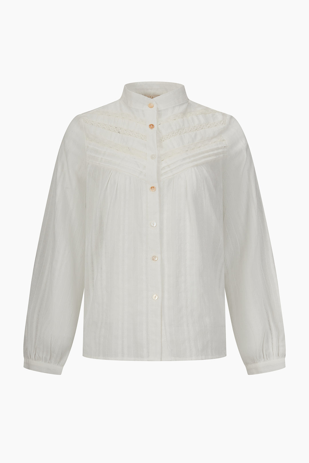 Lace-Stripe-Long-Sleeve-Cotton-Shirt-in-White-Product-Shot