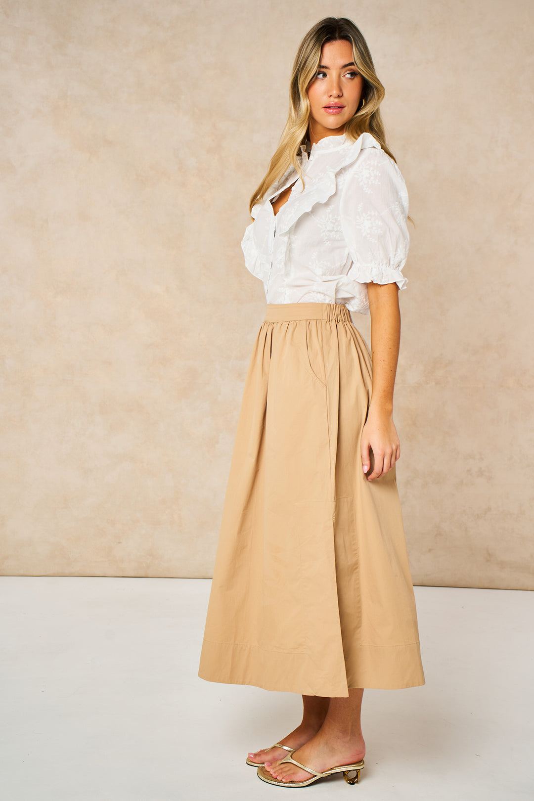 Cotton-Midaxi-Skirt-in-Beige-side