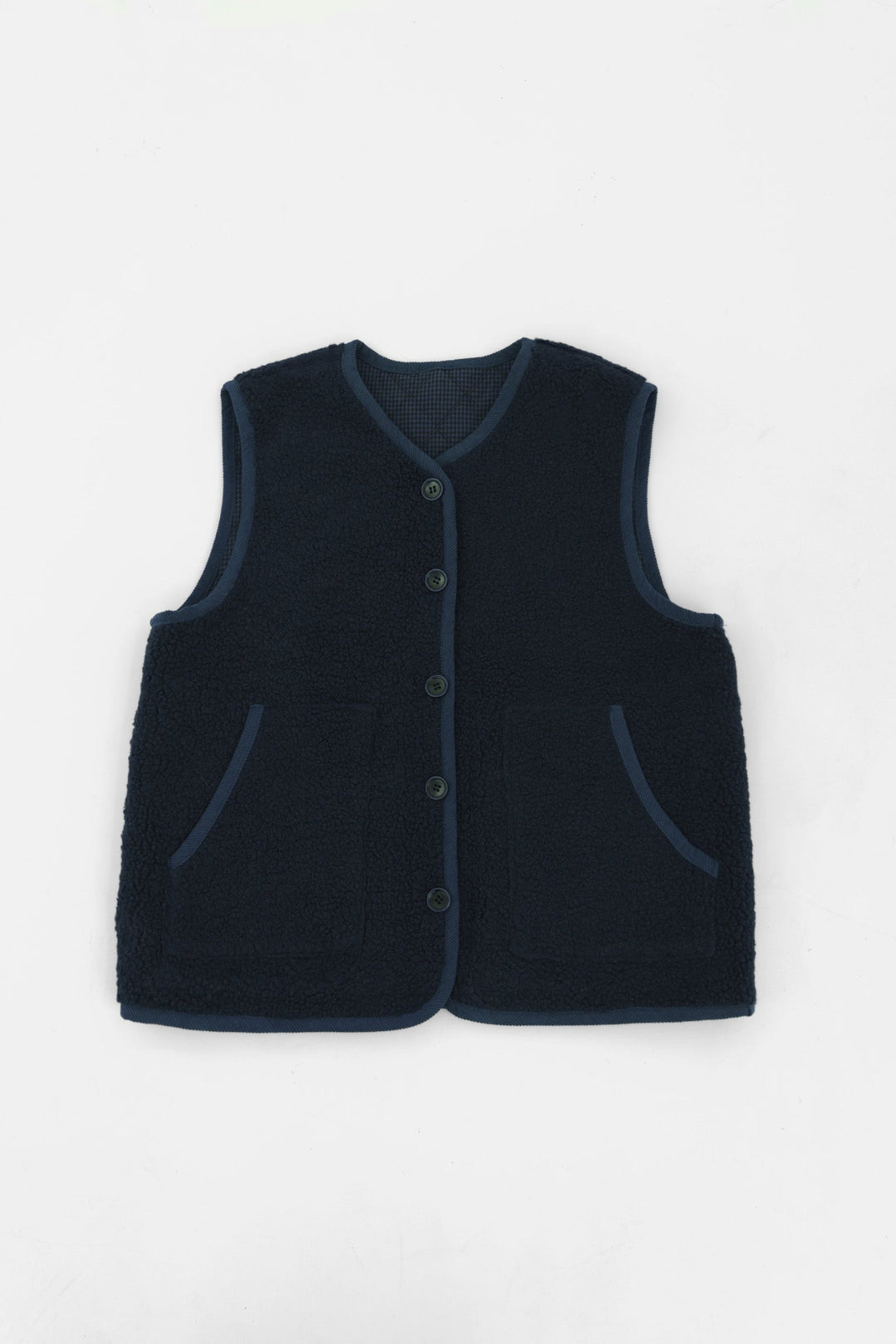 Checkered-Reversible-Gilet-in-Blue