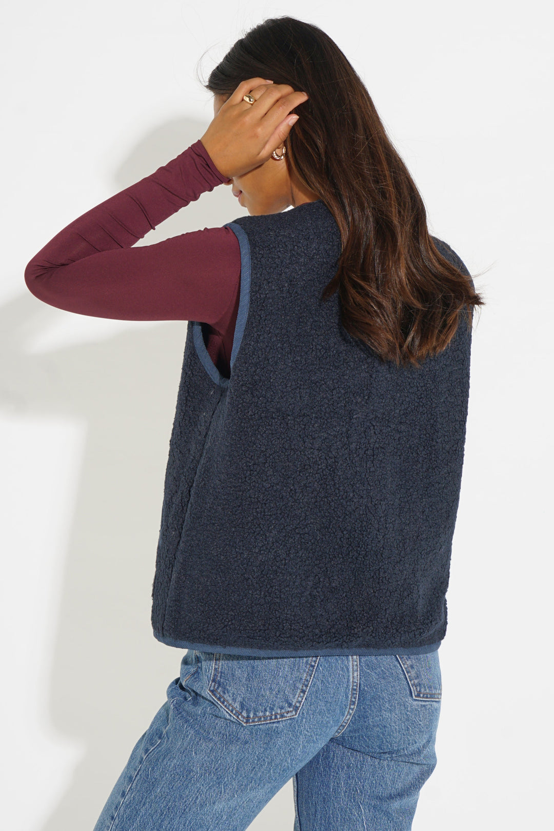 Checkered-Reversible-Gilet-in-Blue