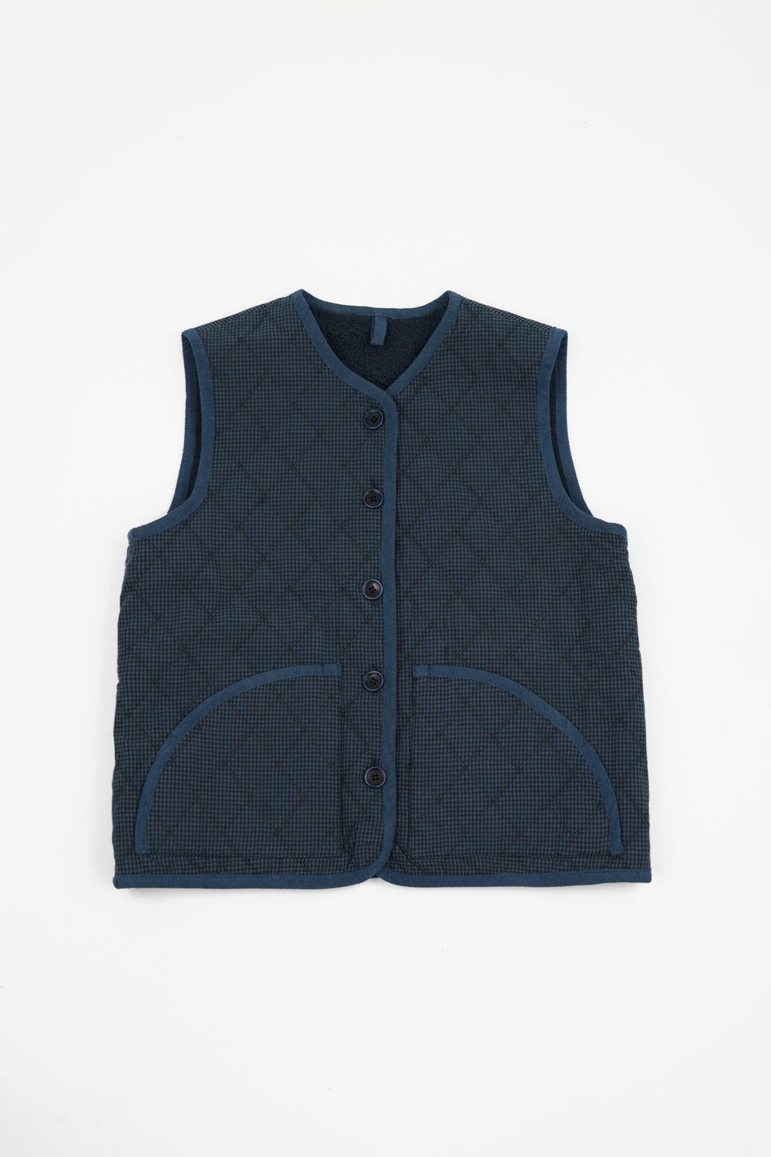 Checkered-Reversible-Gilet-in-Blue