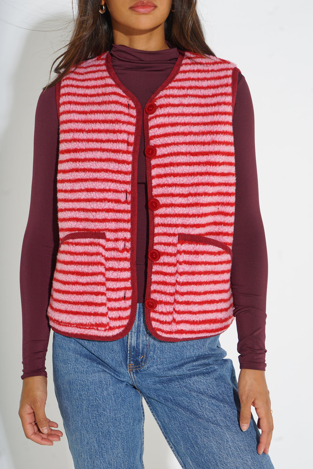 Striped-Reversible-Gilet-in-Pink