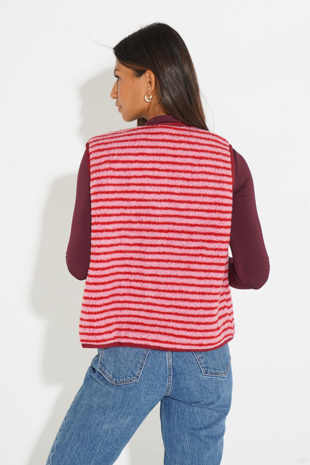 Striped-Reversible-Gilet-in-Pink