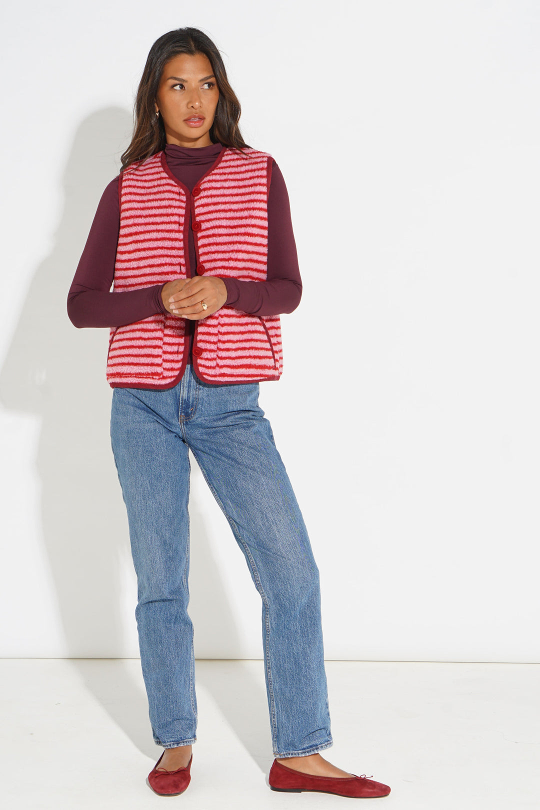 Striped-Reversible-Gilet-in-Pink