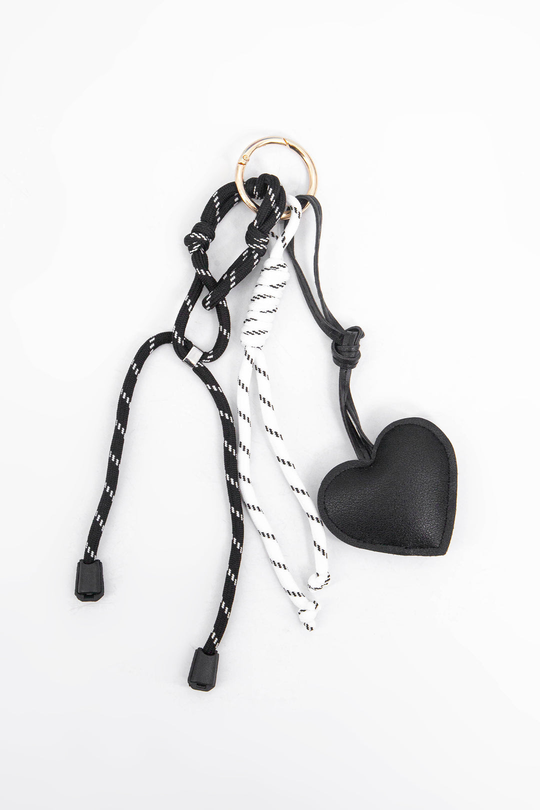 Love-Heart-Clip-On-Bag-Charm-in-Black-Front
