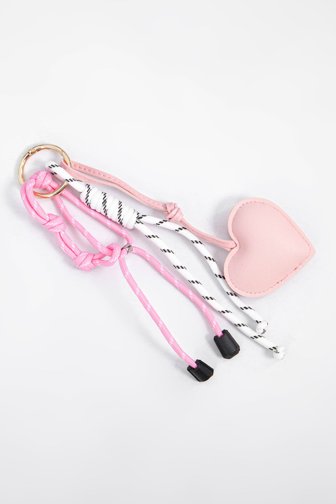 Love-Heart-Clip-On-Bag-Charm-in-Pink-Lying-Flat