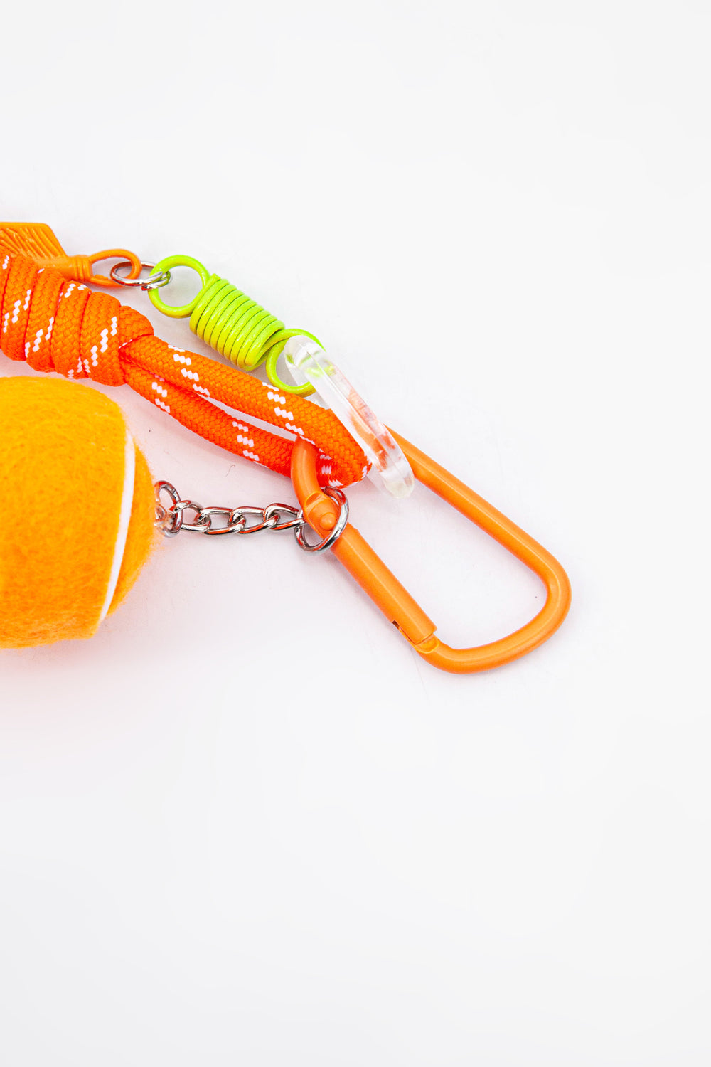 Tennis-Ball-Clip-On-Bag-Charm-in-Orange-Closeup