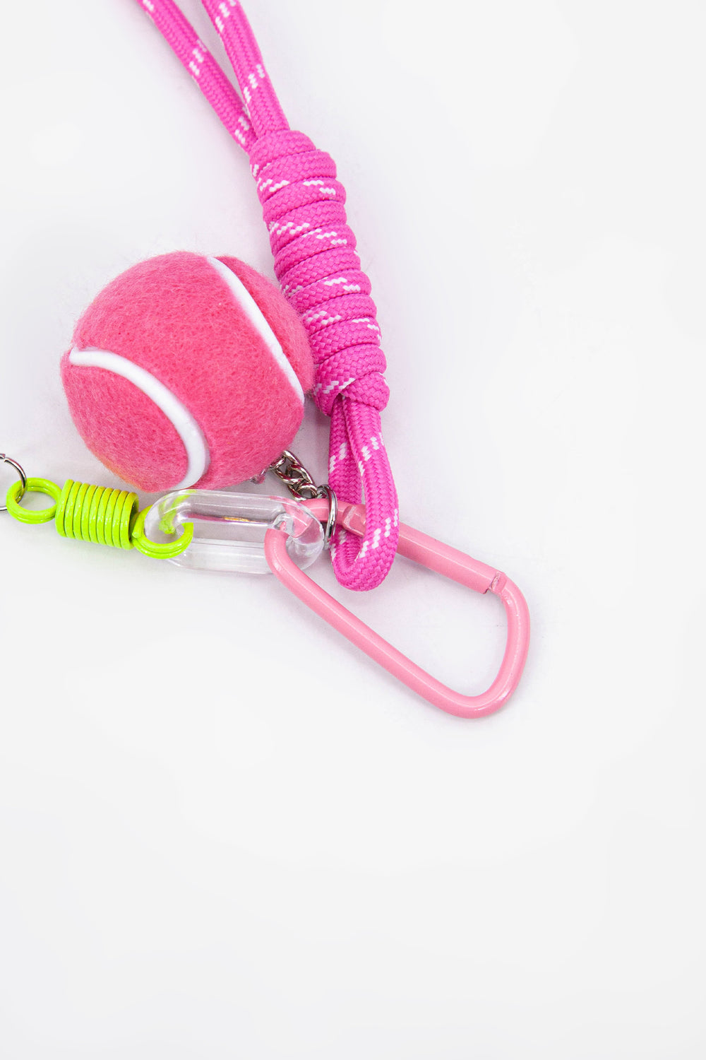 Tennis-Ball-Clip-On-Bag-Charm-in-Pink-Closeup