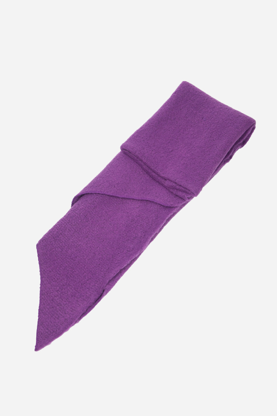 Purple Asymmetric Plain Blanket Scarf