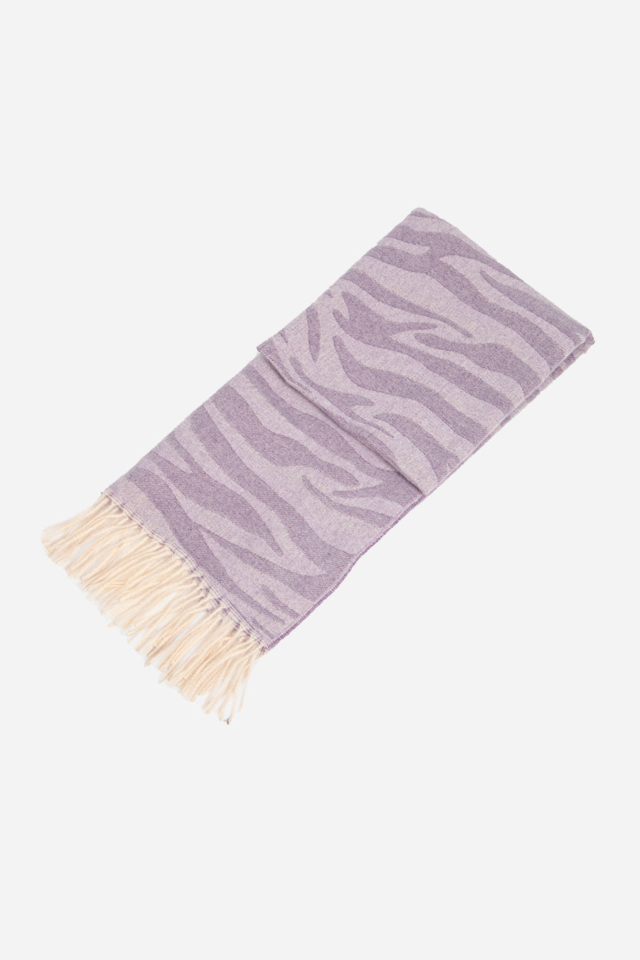 Purple Zebra Print Blanket Scarf