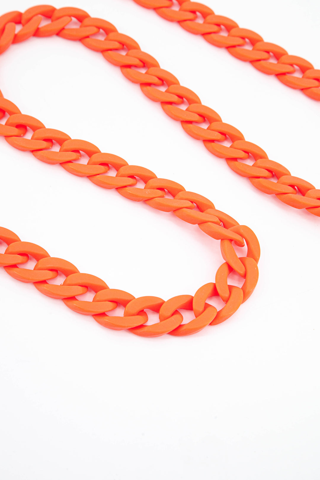 orange cuban link chain replacement bag strap