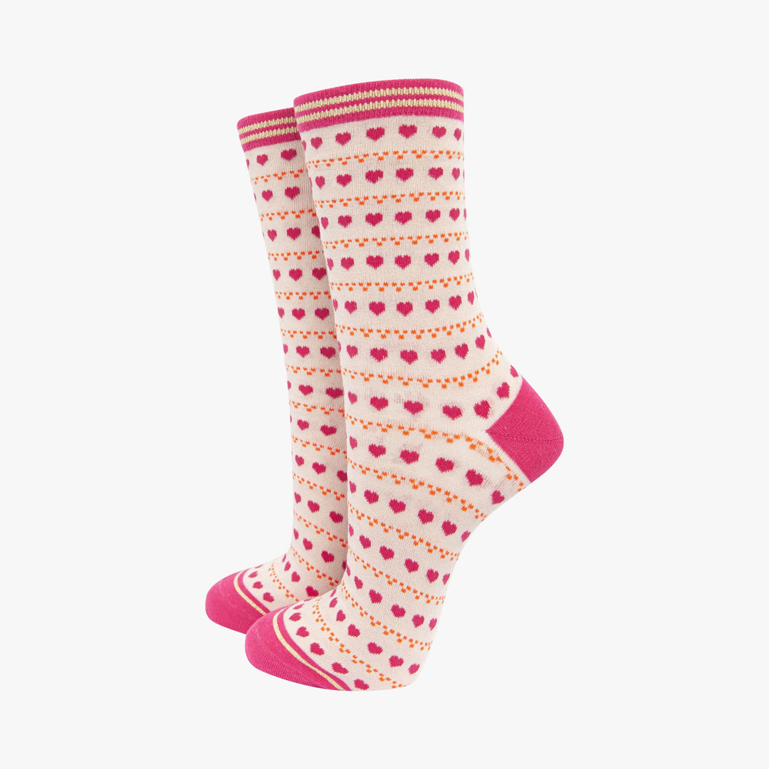 Rainbow-Love-Hearts-Bamboo-Socks-Gift-Set-Cream