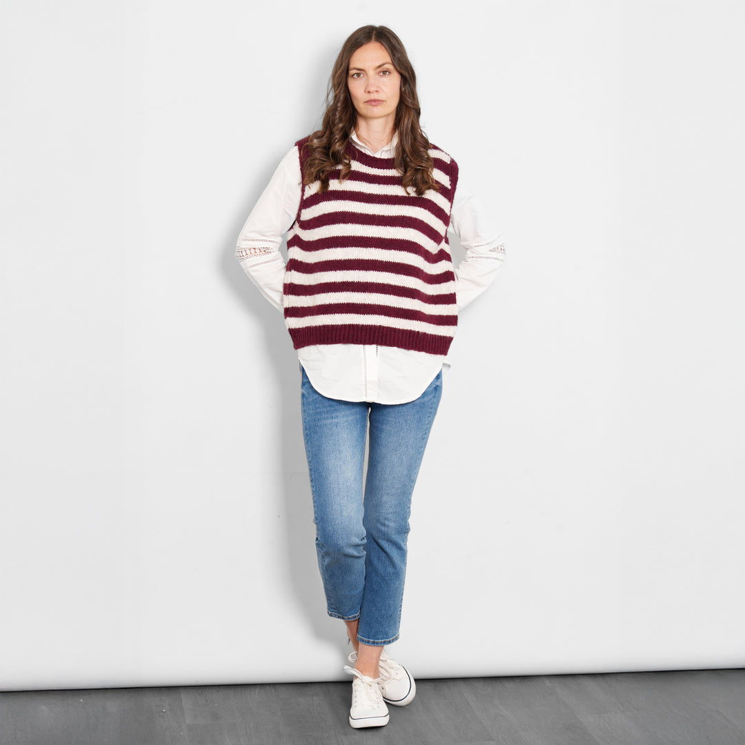 betsy-wool-blend-tank-top-berry-cream-striped-casual-front-view