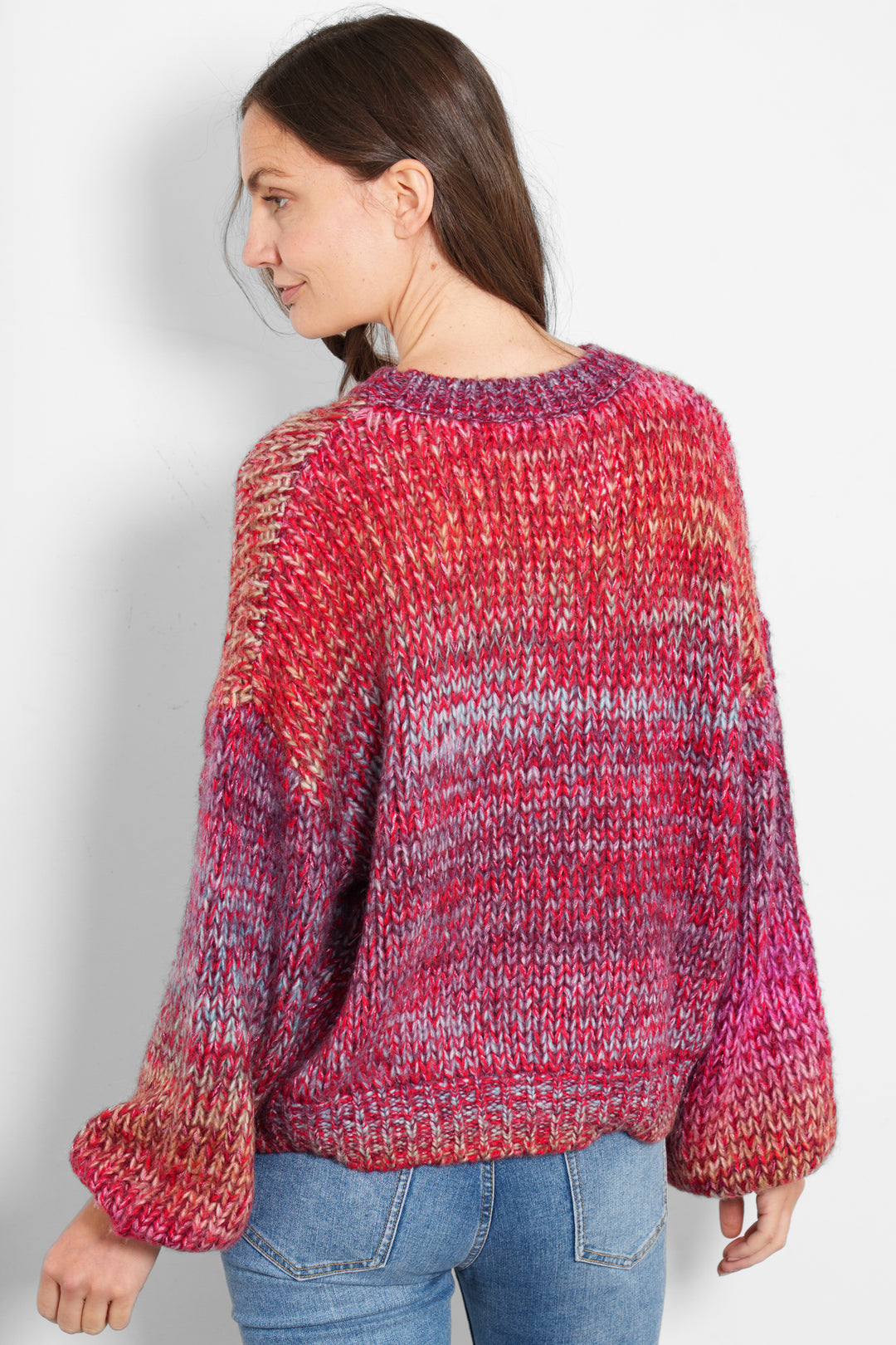 opal-wool-blend-jumper-pink-ombre-stripe-rear-view