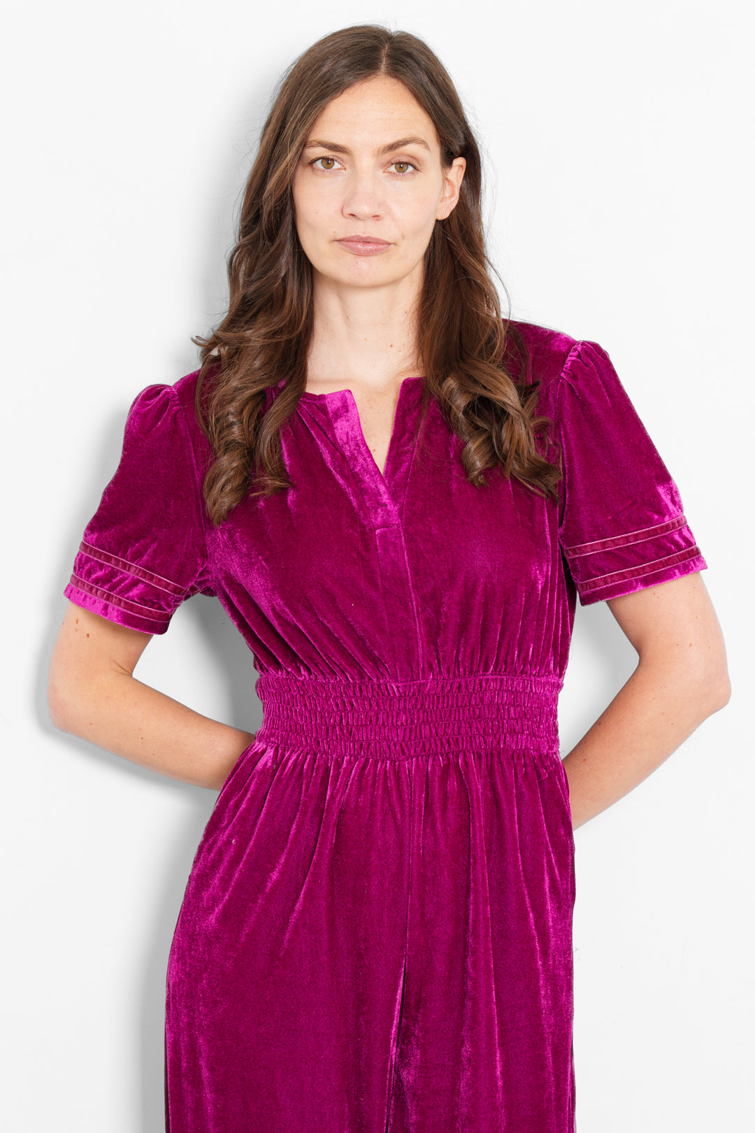 lydia-v-neck-jumpsuit-berry-velvet-elasticated-waist