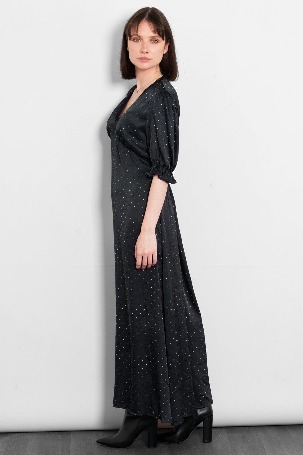 elise-v-neck-tea-dress-black-white-polka-dot-puff-sleeve