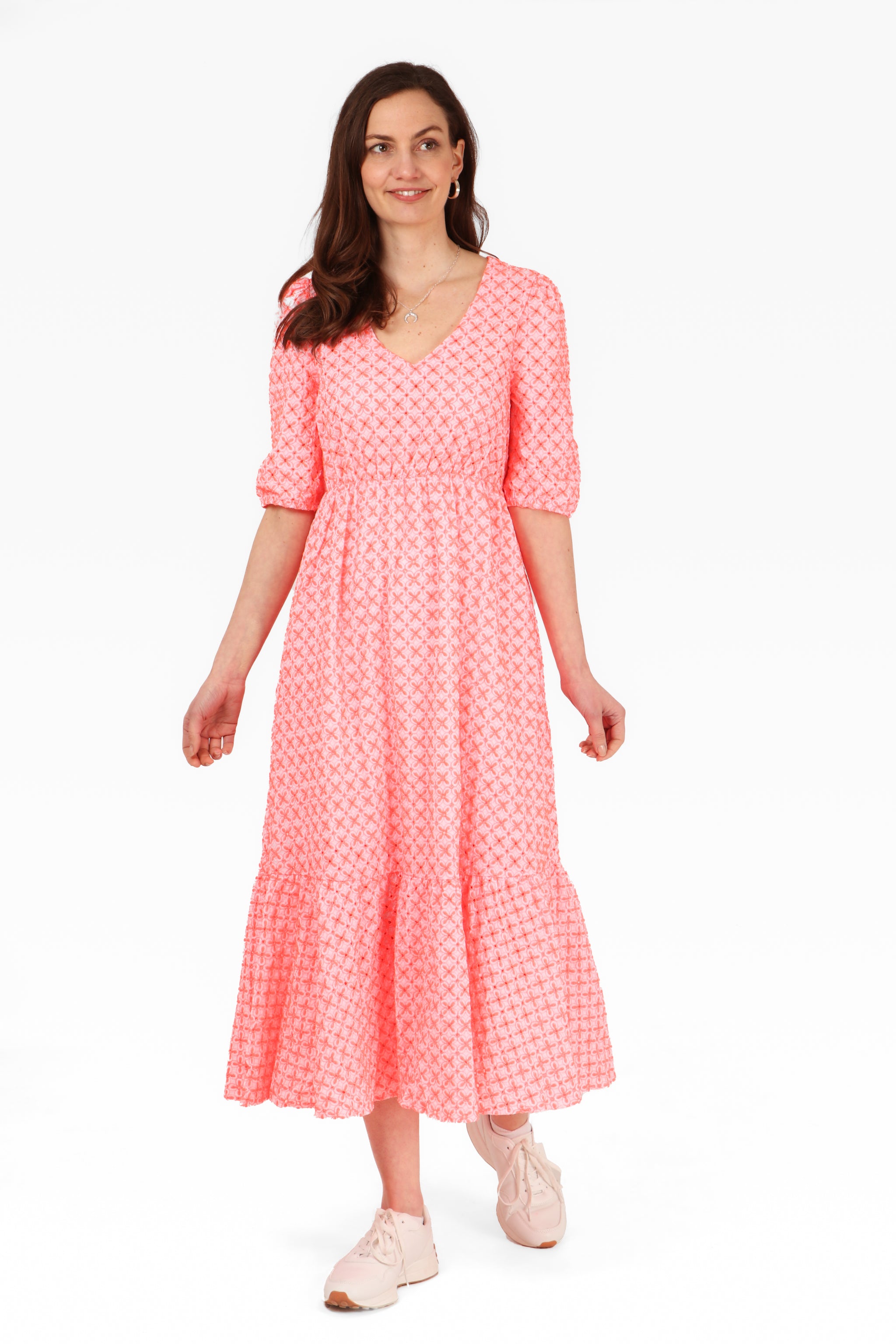 Broderie anglaise summer dress on sale