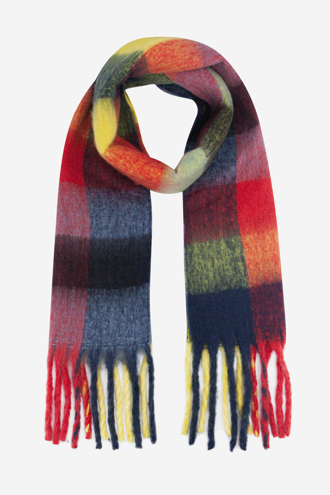 allie-heavyweight-scarf-red-multi-colourblock-square-tassel-fringe