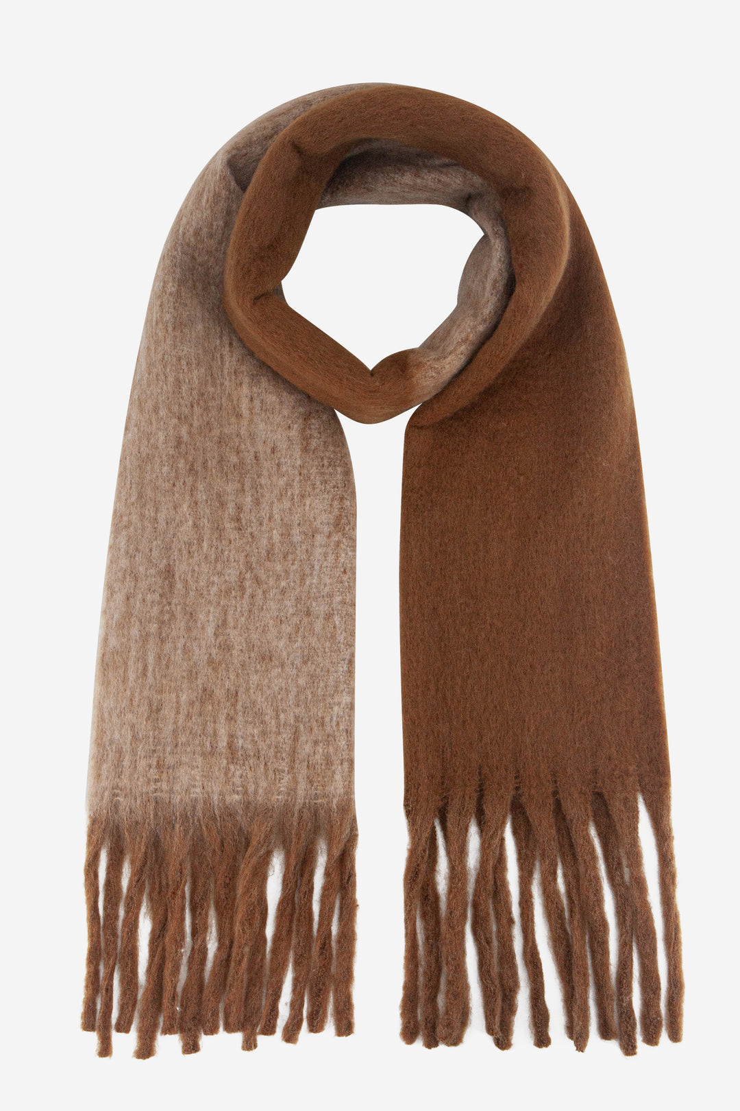 ria-brown-camel-colourblock-heavyweight-scarf-tasselled-fringe