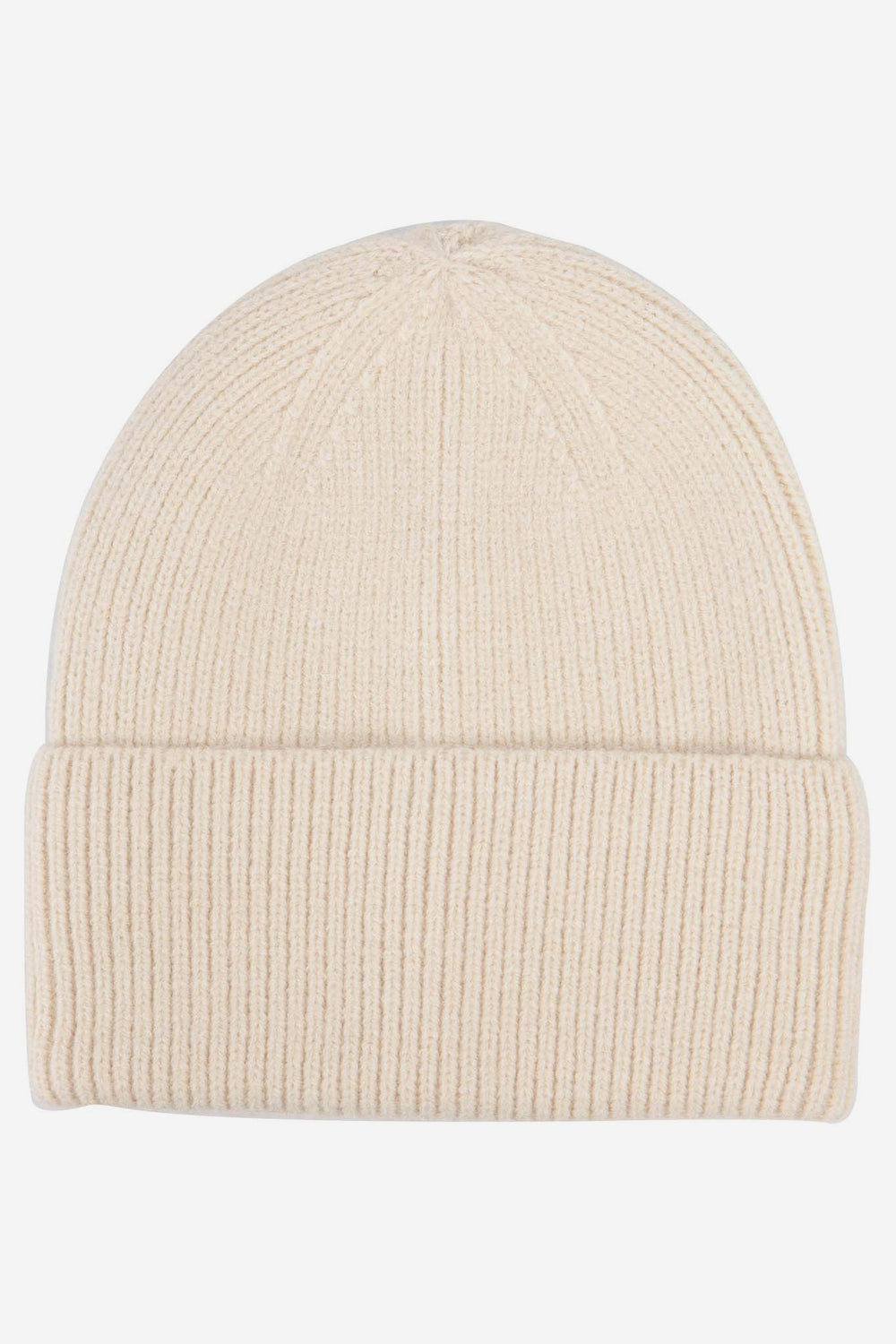 noelle-cream-ribbed-beanie-hat-laying-flat
