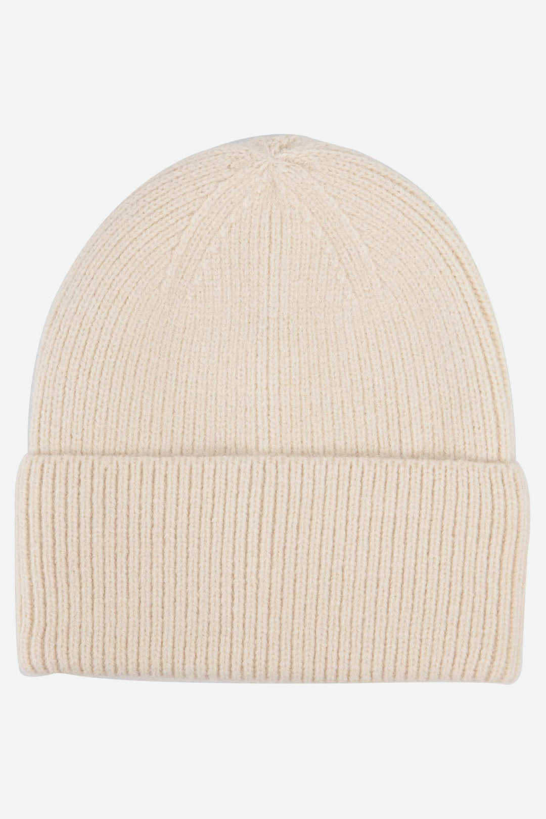 noelle-cream-ribbed-beanie-hat-laying-flat