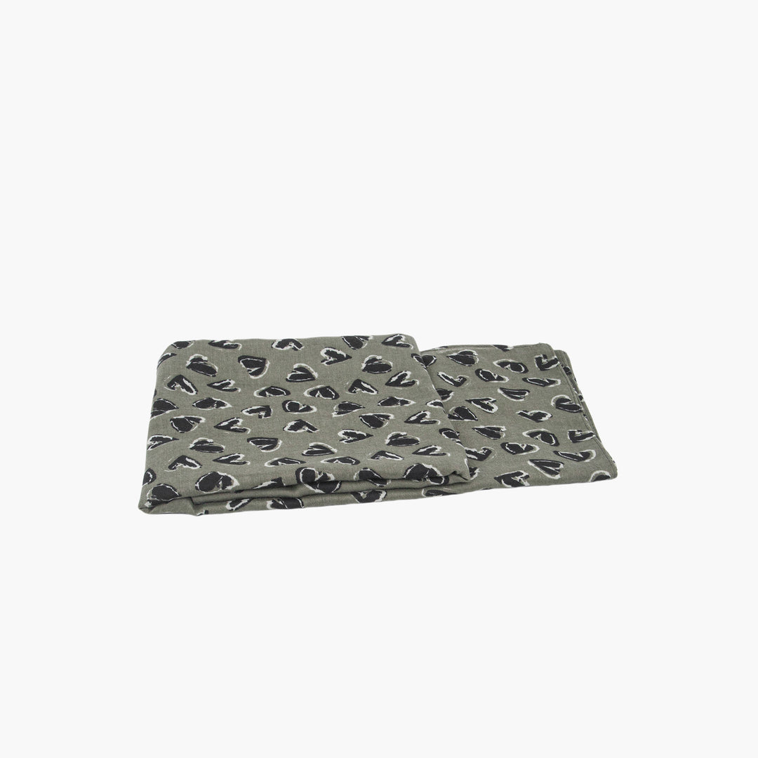 kara-khaki-black-hearts-lightweight-scarf-folded