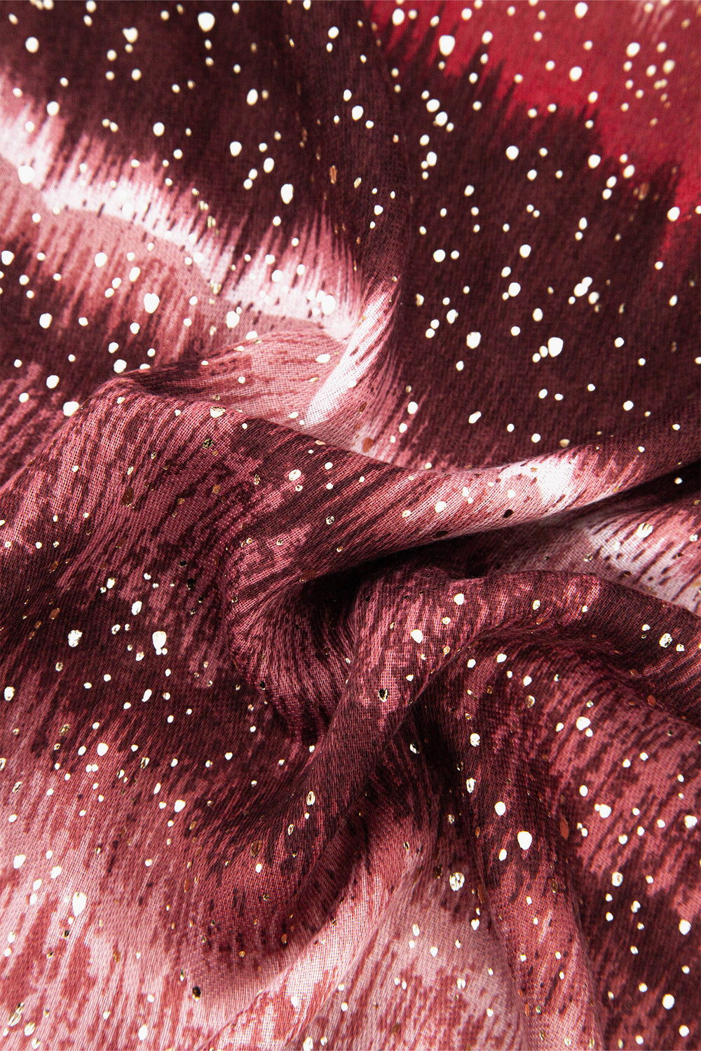tierney-red-ombre-stripe-lightweight-scarf-close-up-material