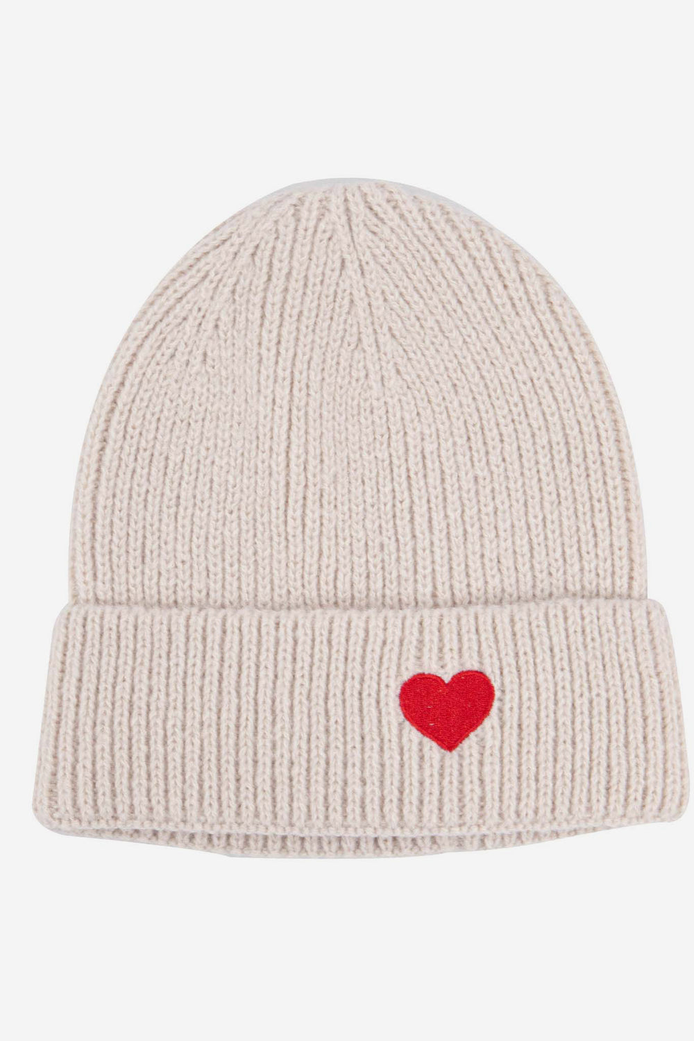 austin-cream-red-heart-embroidered-beanie-hat-laying-flat
