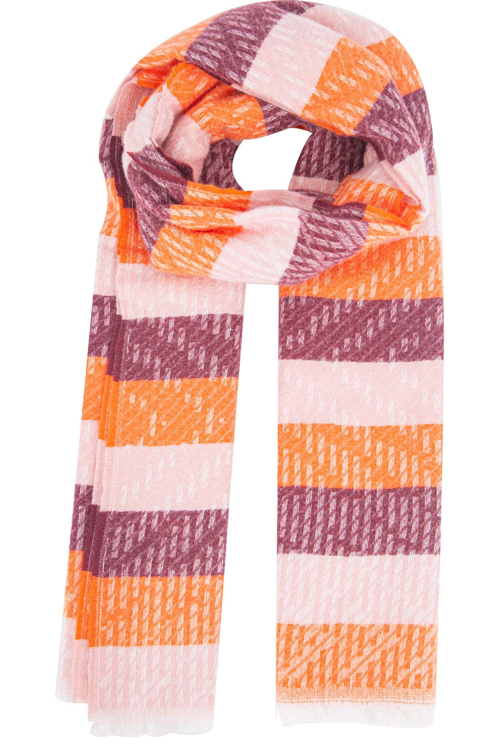 reed-orange-cream-stripe-heavyweight-scarf