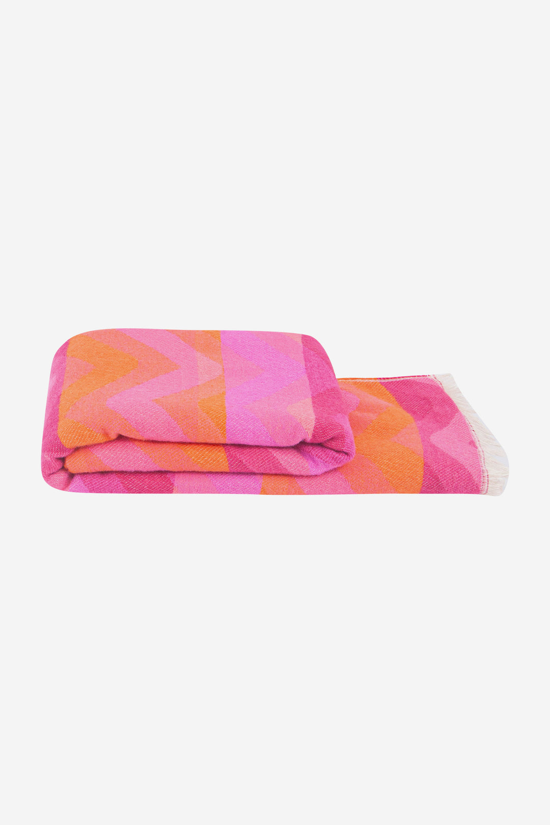 bowie-pink-orange-zig-zag-heavyweight-scarf-folded-winter-weight