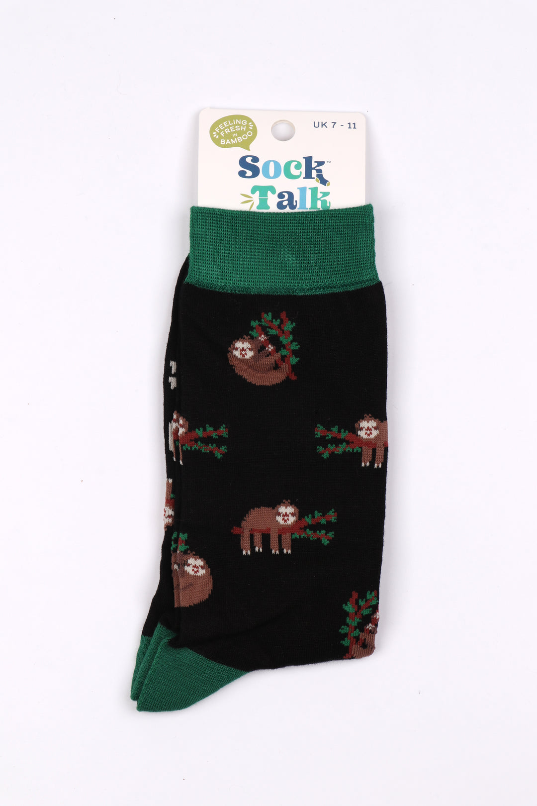 mens bamboo sloth socks uk size 7-11