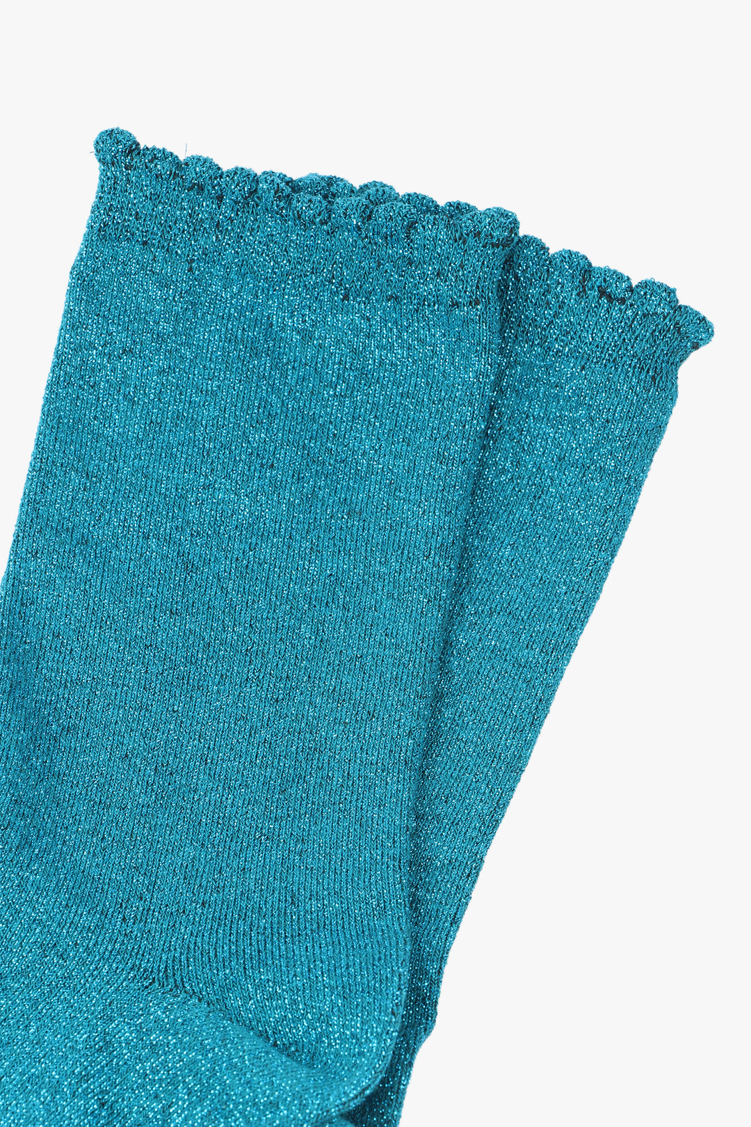 Women's Glitter Socks - Teal