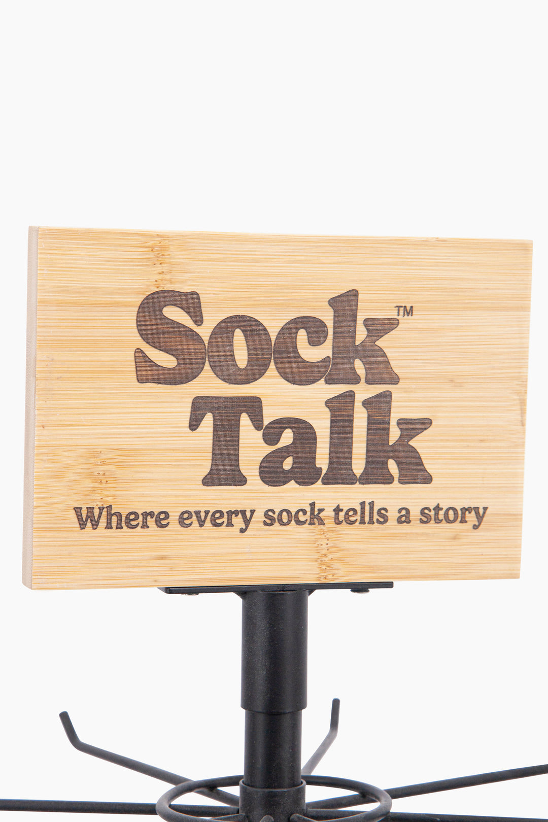 Sock Talk Retail Carousel Display Stand - Black