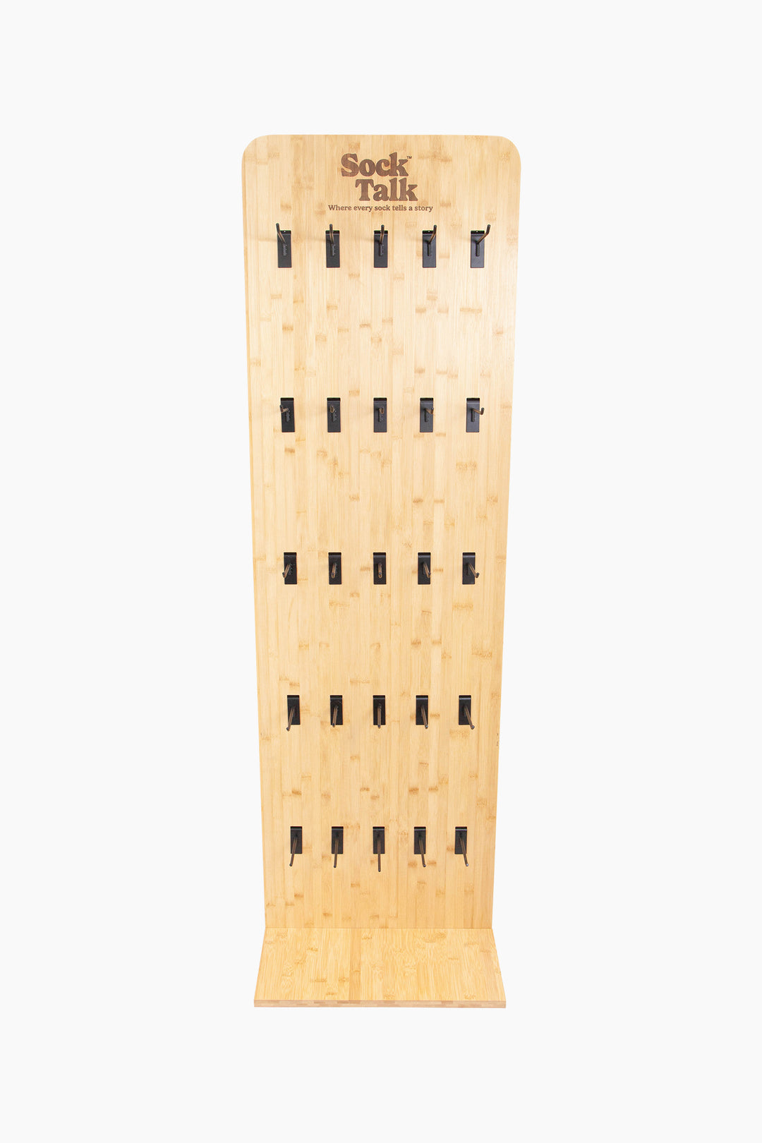 Sock Talk Retail Freestanding Display - Wood