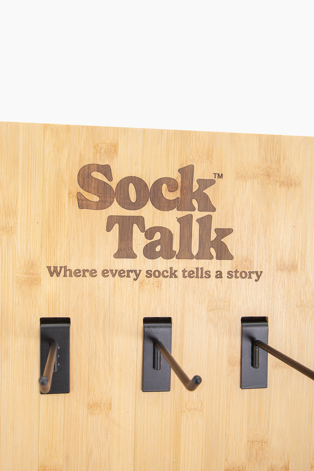 Sock Talk Retail Freestanding Display - Wood