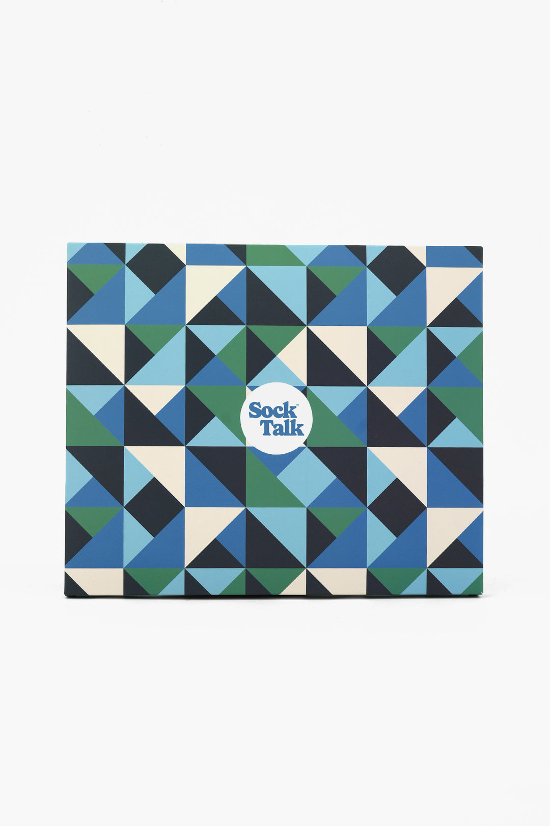 Sock Talk 3 Pair Letterbox Gift Box - Blue,