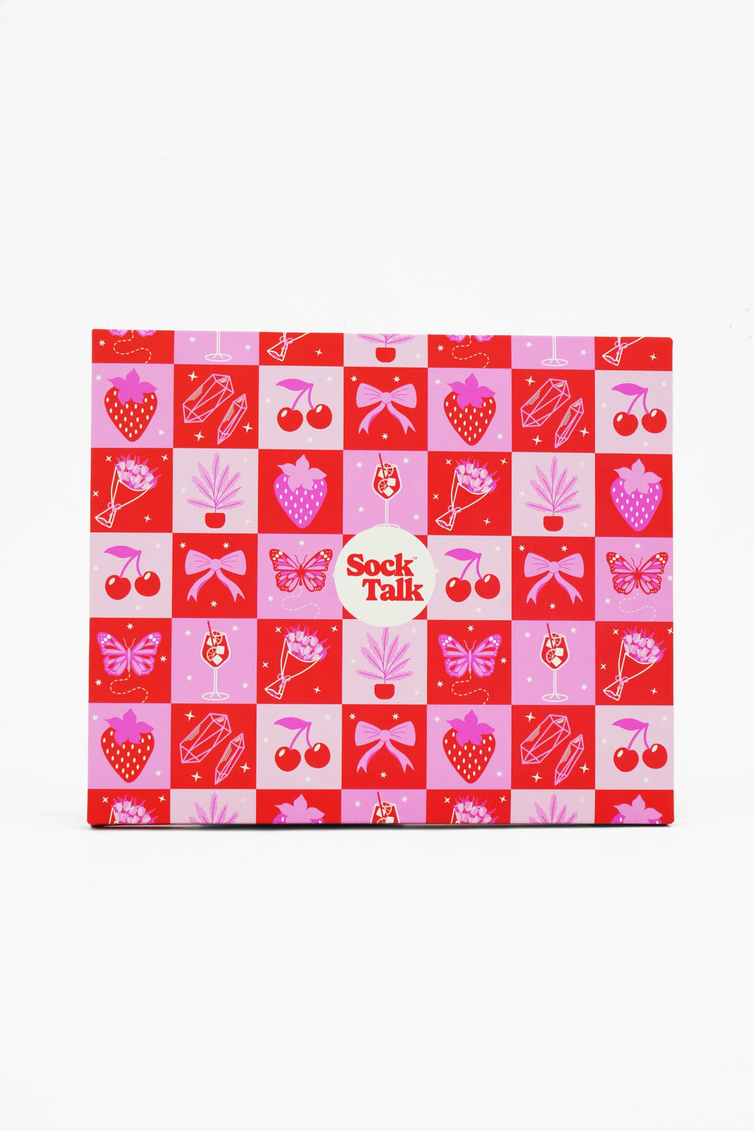 Women's Bamboo Ankle Socks Trio Gift Set - Cream/Red, Mixed Fruit